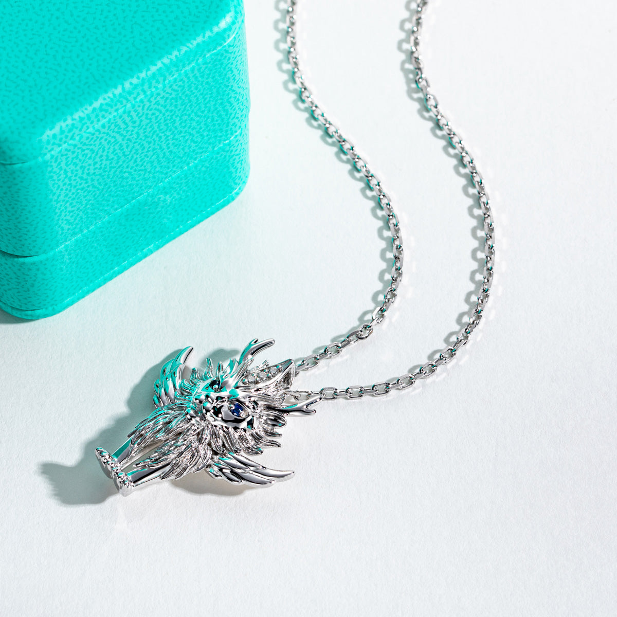 S925 White Ze Divine Beast Pendant