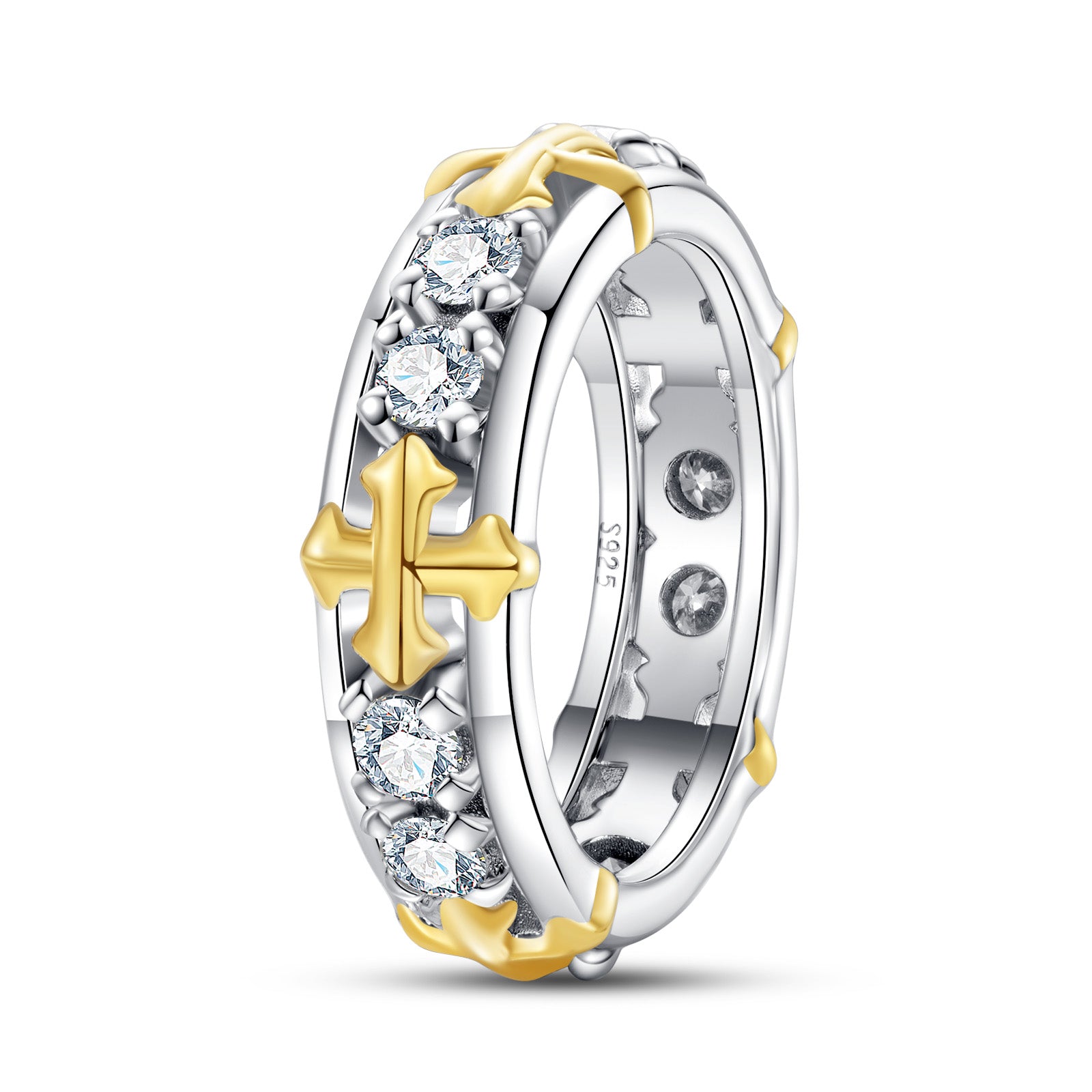 Round Cut Moissanite Wedding Band (1.0 cttw)