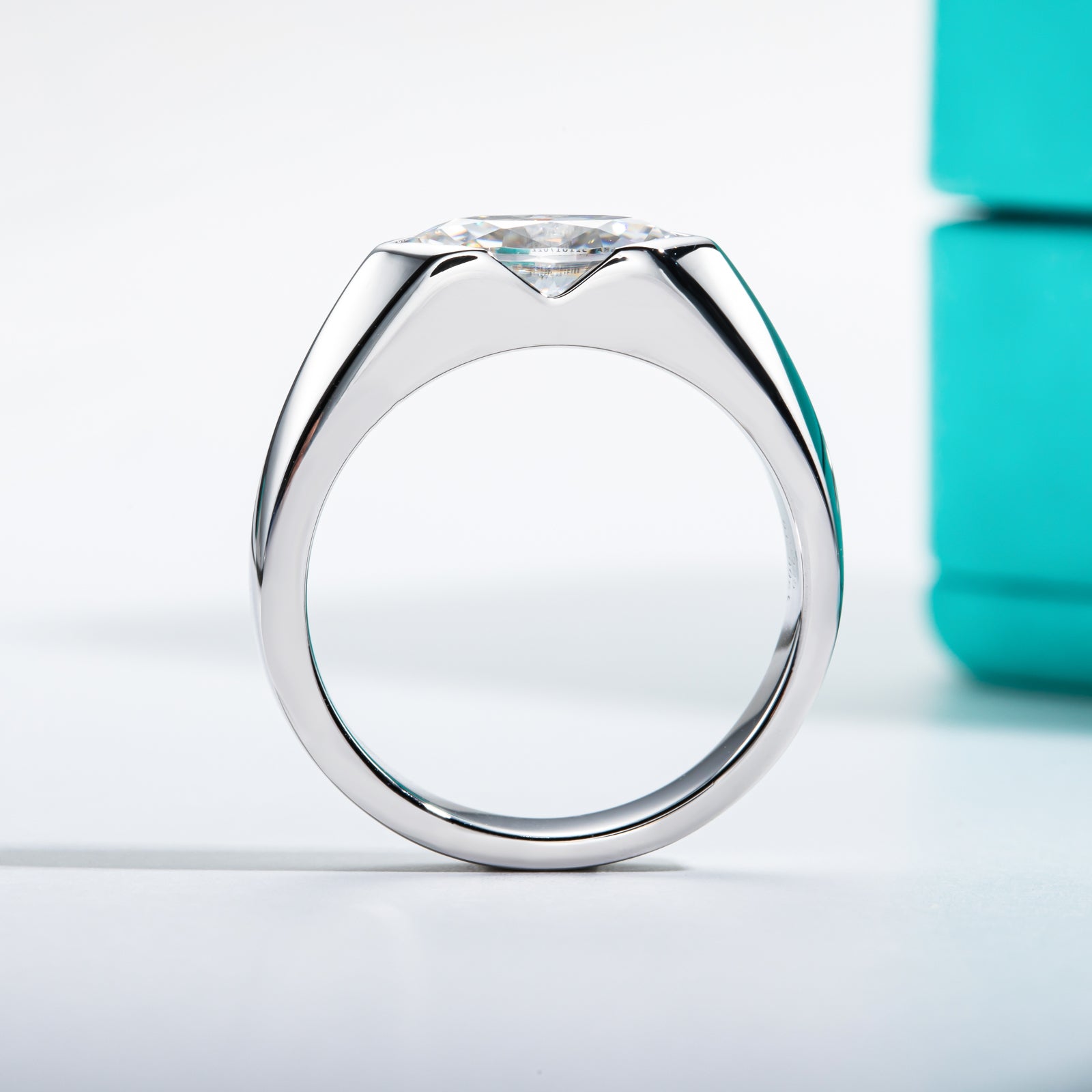 Marquise Cut Moissanite Men's Engagement Ring (1 ct)