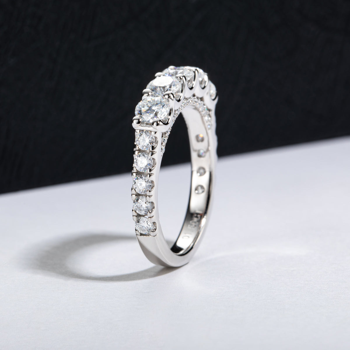 Five Stone 4.0mm Moissanite Ring