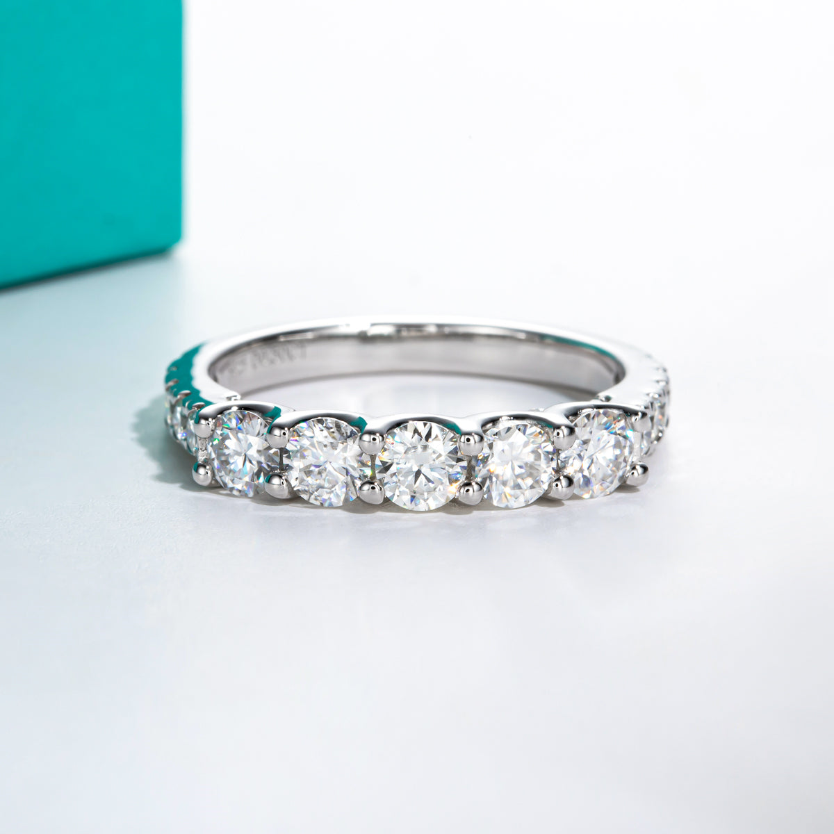 Five Stone 4.0mm Moissanite Ring
