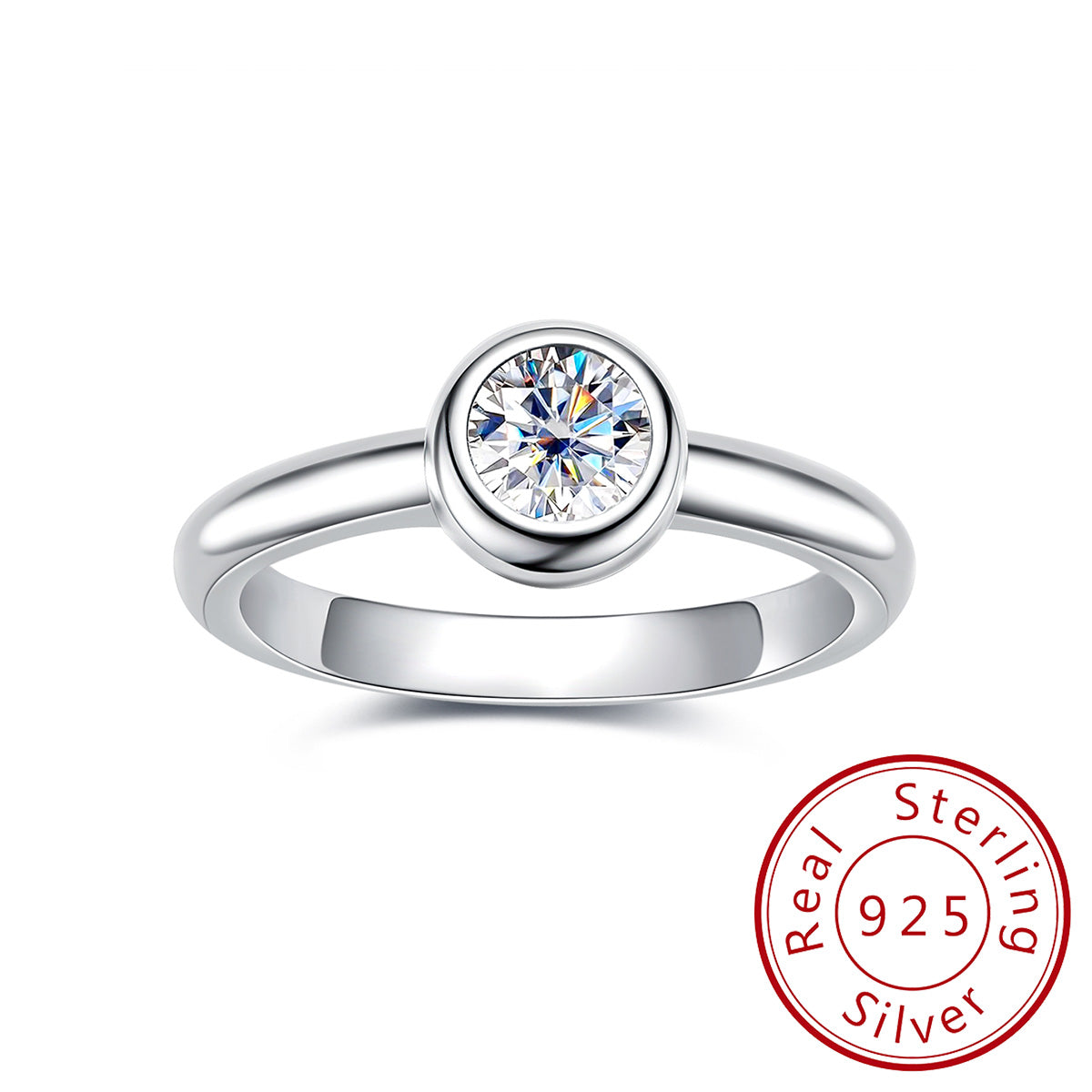 0.5CT 5mm Moissanite Ring | Best Seller Traffic Item
