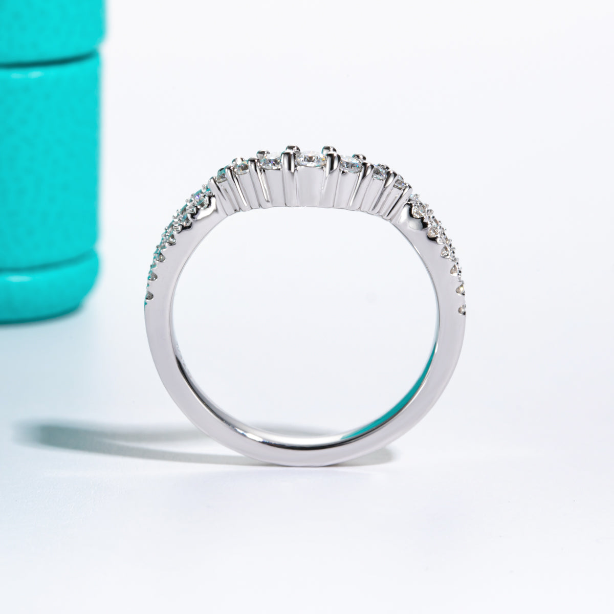 2.5mm Moissanite Stackable Eternity Ring