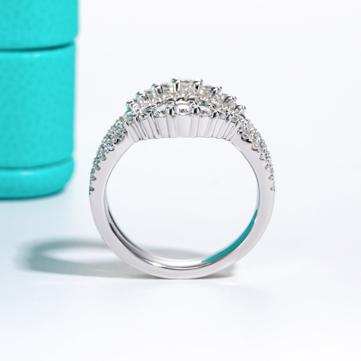 2.5mm Moissanite Stackable Eternity Ring