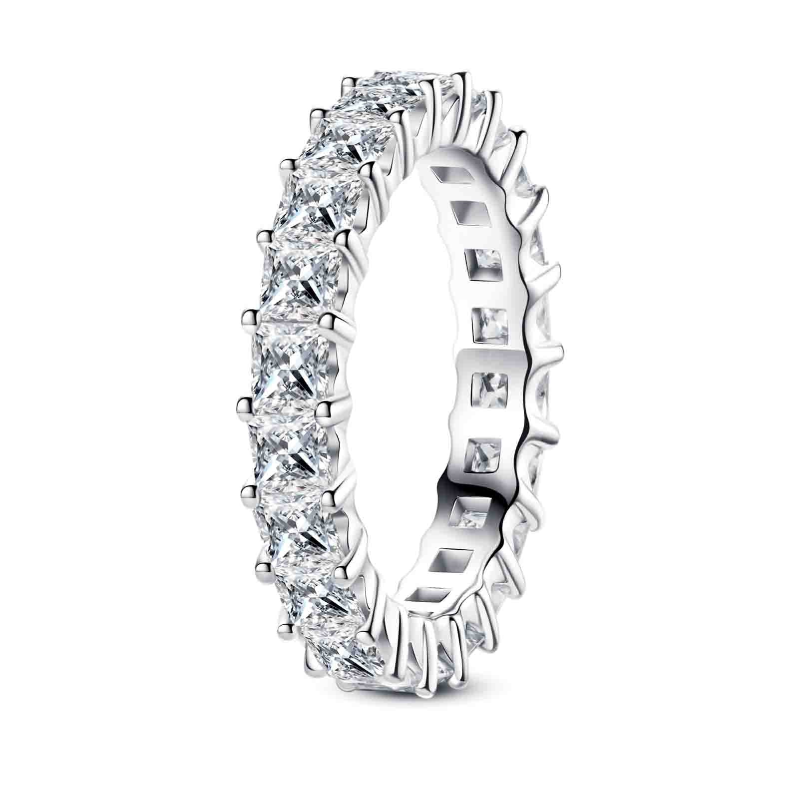 Princess Cut Moissanite Wedding Band (5 cttw)