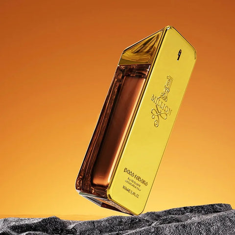 100ml Million Gold Hombre Men's Eau de Toilette - Long Lasting Spicy Pheromone Cologne, Strong Masculine Fragrance Body Spray