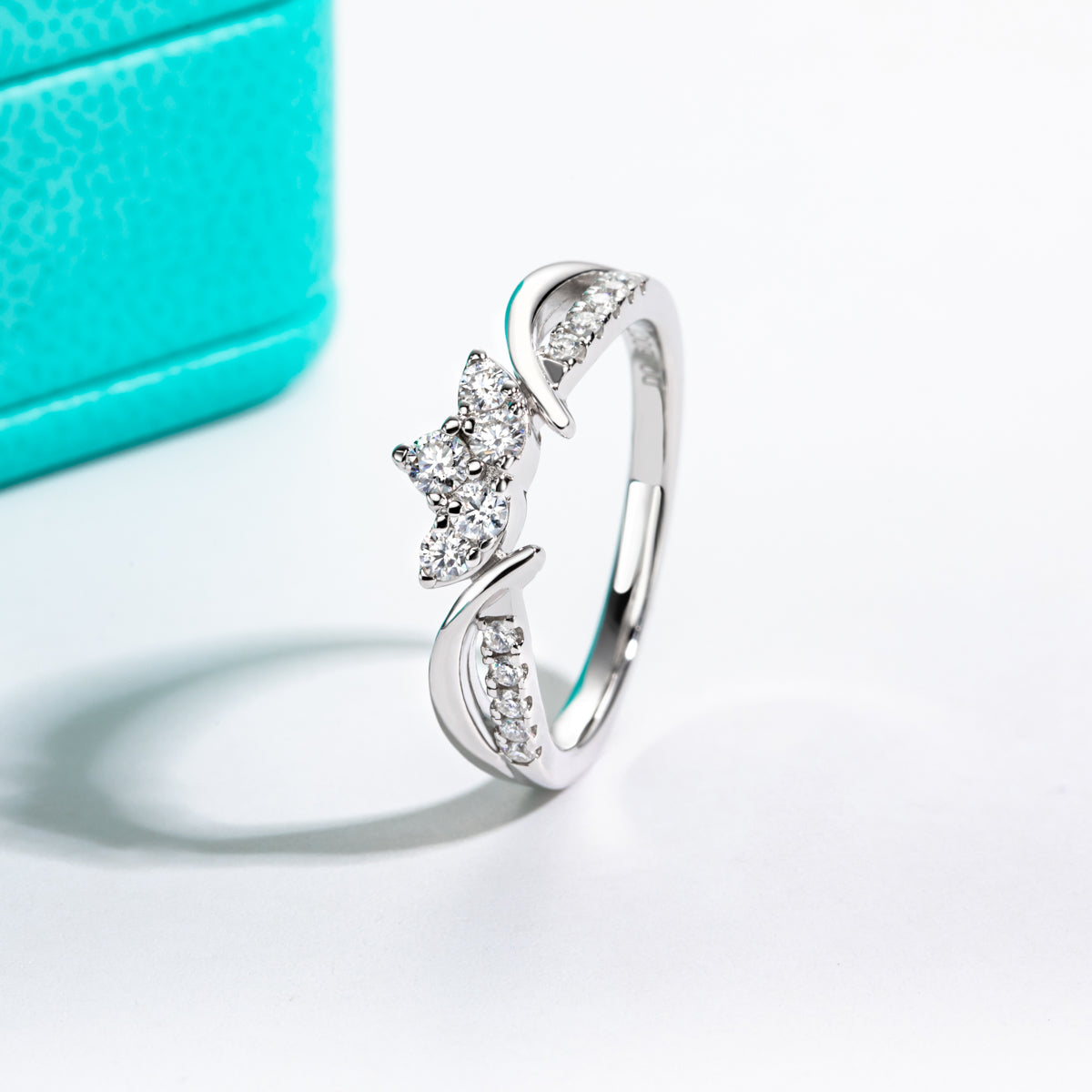 2.5mm Moissanite Stack Ring Set | Matching Combo Bands
