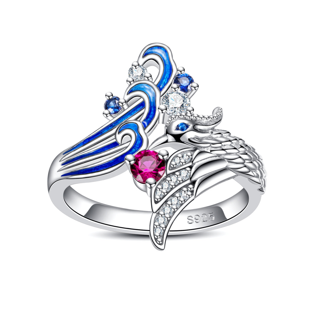 S925 Silver Jingwei Reclamation Retro Personality Ring