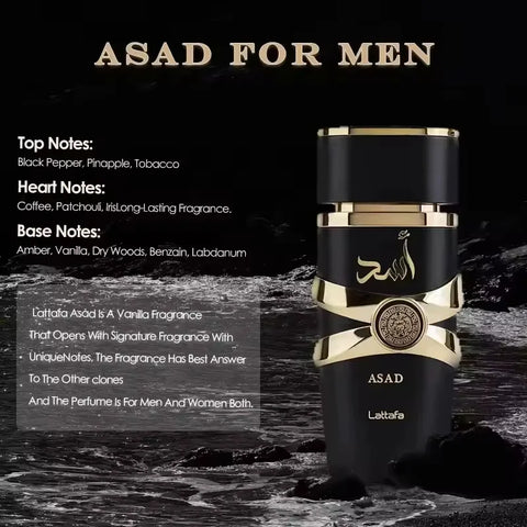 100ML Long-lasting Perfume for Men&Women-Fresh Light Aromatic Fragrance Unique Scent for Casual/Date Gift Box (Moi Tous Asad)