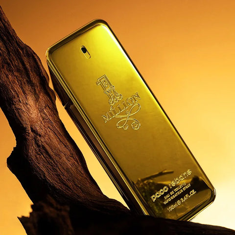 100ml Million Gold Hombre Men's Eau de Toilette - Long Lasting Spicy Pheromone Cologne, Strong Masculine Fragrance Body Spray