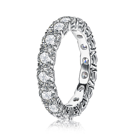 Round-Cut Moissanite Diamond Eternity Band (4.8 ct. tw)