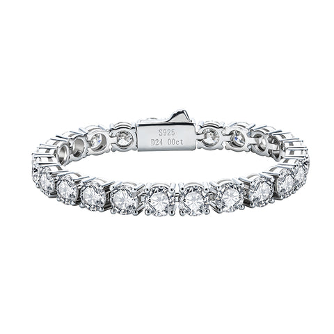 Moissanite Tennis Bracelet On Hand 925 Sterling Silver  Bracelets (24-32 ct. tw)