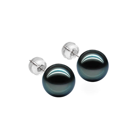 AnuClub Tahitian Black Pearl Earrings