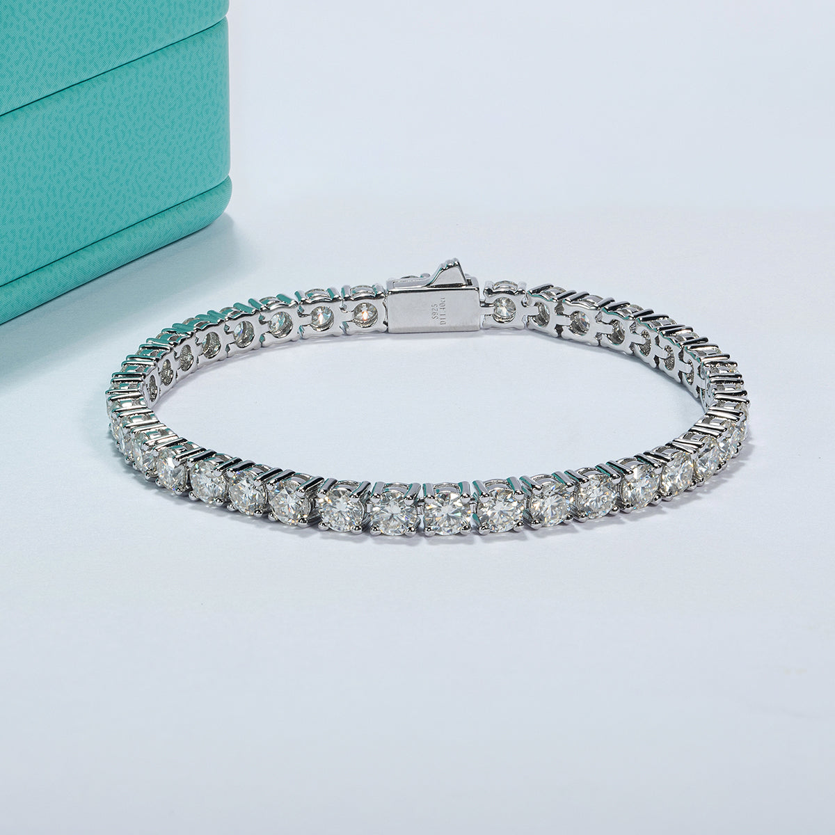 Moissanite Tennis Bracelet On Hand 925 Sterling Silver Bracelets (11.7-14.4CTTW)