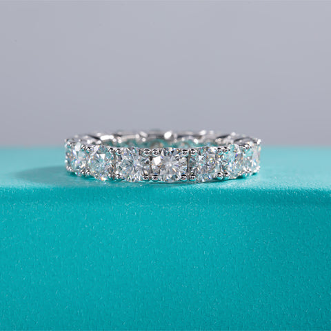 Round-Cut Moissanite Diamond Eternity Band (4.8 ct. tw)