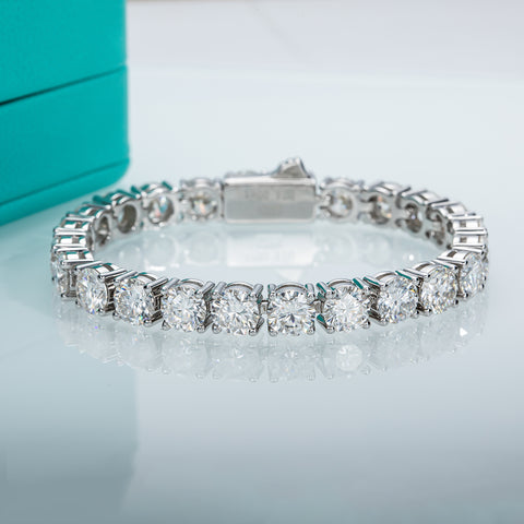 Moissanite Tennis Bracelet On Hand 925 Sterling Silver  Bracelets (24-32 ct. tw)