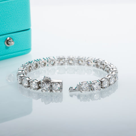 Moissanite Tennis Bracelet On Hand 925 Sterling Silver  Bracelets (24-32 ct. tw)