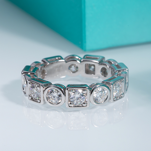 Round-Cut Moissanite Diamond Eternity Band (2.8 ct. tw)