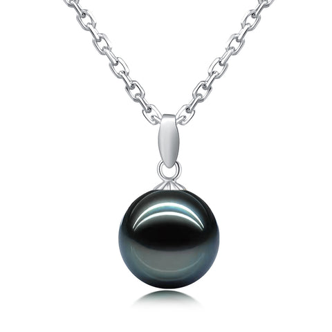 AnuClub Tahitian Black Pearl Necklace