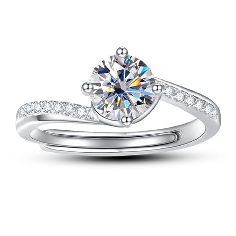 Tension Moissanite Diamond Engagement Ring (1/2/3CT)